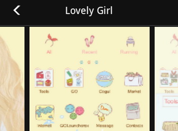 Unduh Lovely Girl GO Launcher Theme (gratis) Android - Download Lovely Girl GO Launcher Theme