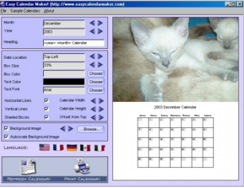 Unduh Calendar Maker Software (gratis) / Download Calendar Maker Software