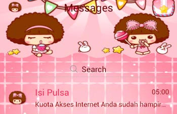 Unduh Go SMS Love Candy Mocmoc Theme (gratis) Android - Download Go SMS Love Candy Mocmoc Theme