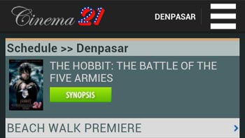 Unduh Jadwal Cinema 21 (gratis) Android - Download Jadwal Cinema 21