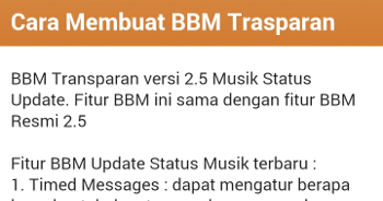 Unduh New BBM Transparan (gratis) Android - Download New BBM Transparan