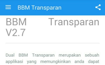 Unduh BBM Mod Transparan (gratis) Android - Download BBM Mod Transparan