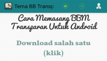 Unduh Tema BB Transparan (gratis) Android - Download Tema BB Transparan