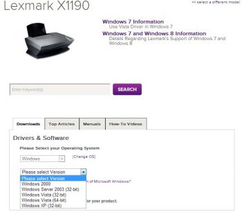 Unduh Lexmark x1190 Printer Driver (gratis) / Download Lexmark x1190 Printer Driver